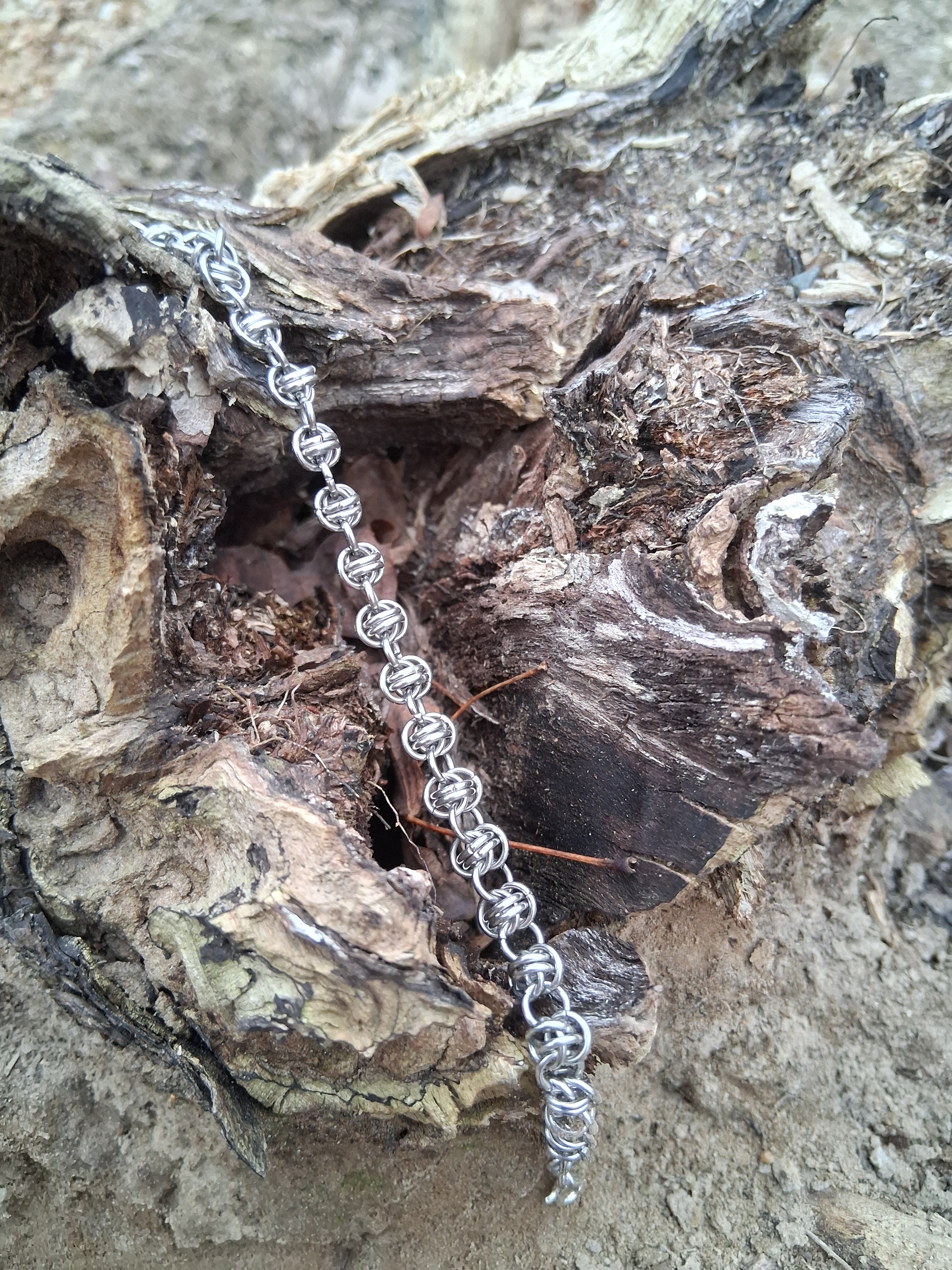 Barrel Weave Chainmail Bracelet