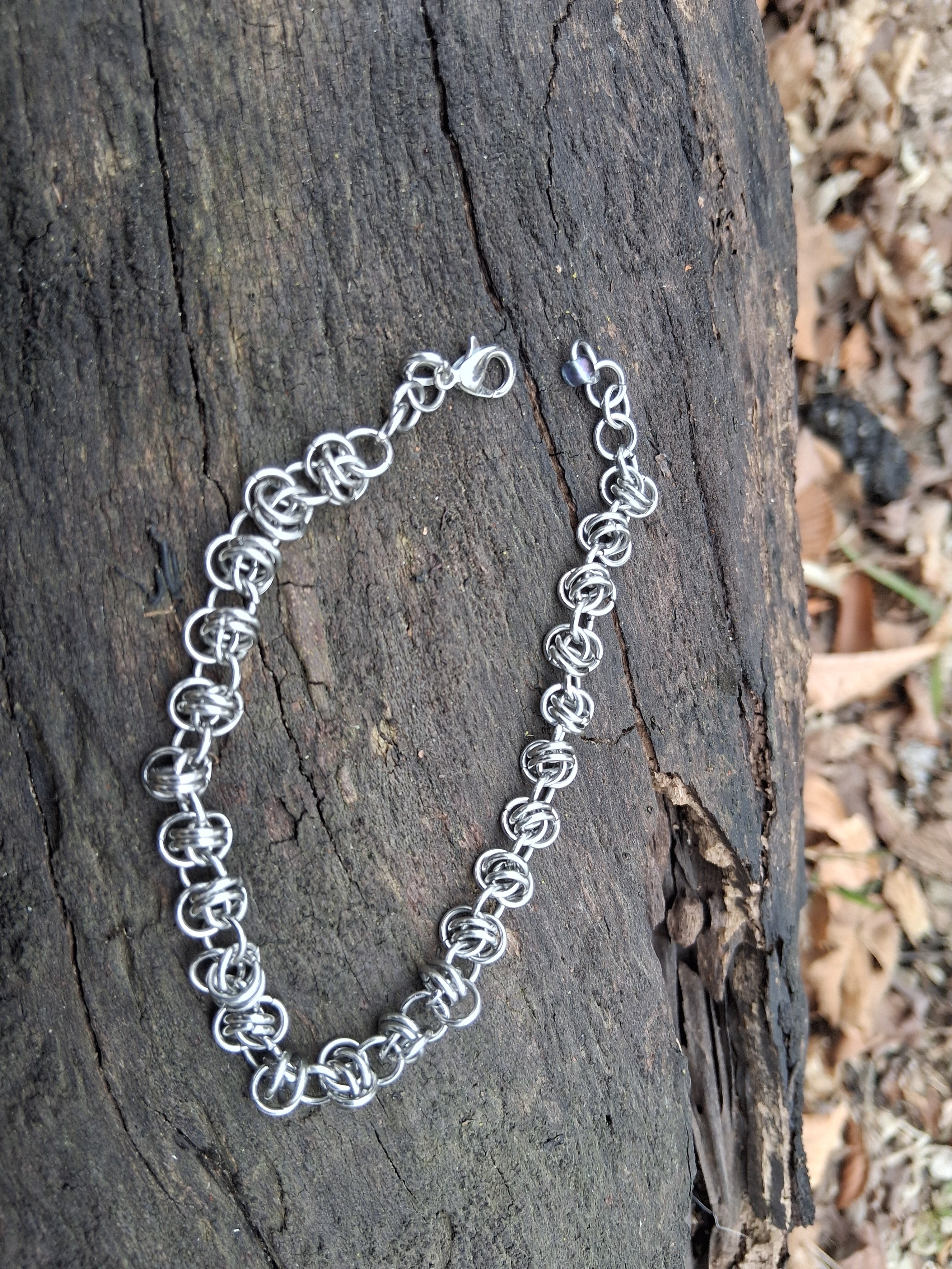 Barrel Weave Chainmail Bracelet